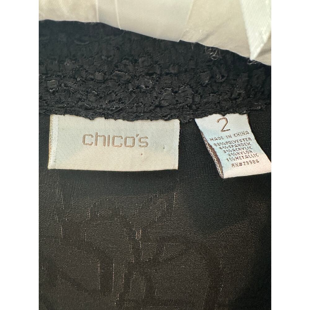 CHICO’S Mixed Print Cardigan Open Front Duster Jacket Leopard | Size 2 Large - Picture 6 of 7